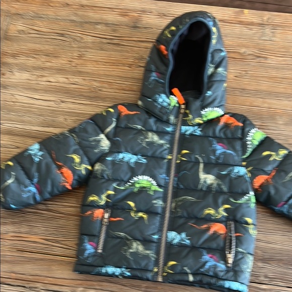 HM Kids Dinosaur Print Puffer Jacket - Picture 2 of 15